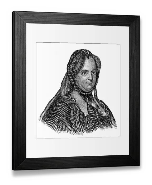Framed Print : Portrait of Maria Theresa of Austria Framed Print : Portrait of Maria Theresa of Austria