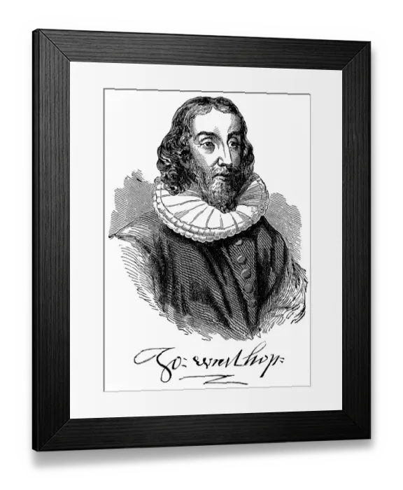 Framed Print : Historical drawing from the U.S
