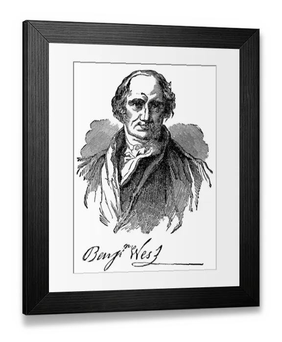 Framed Print : Historical drawing from the U.S