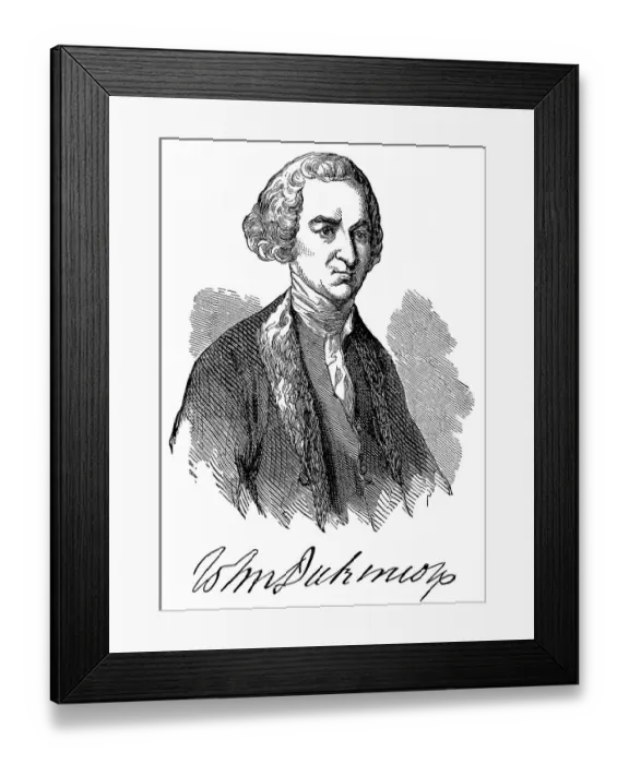 Framed Print : Historical drawing from the U.S