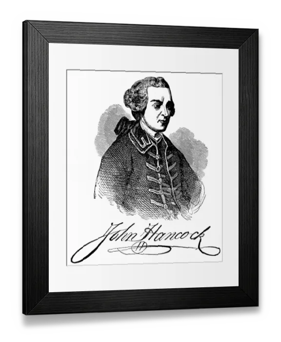 Framed Print : Historical drawing from the U.S
