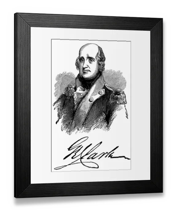 Framed Print : Historical drawing from the U.S