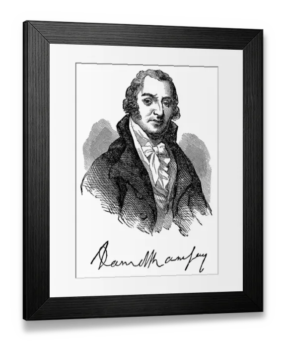 Framed Print : Historical drawing from the U.S