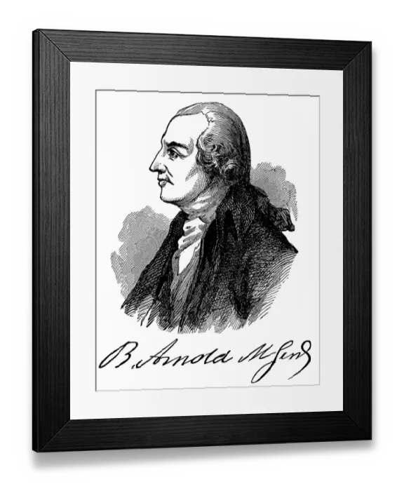 Framed Print : Historical drawing from the U.S