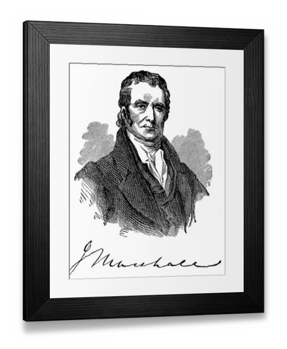 Framed Print : Historical drawing from the U.S