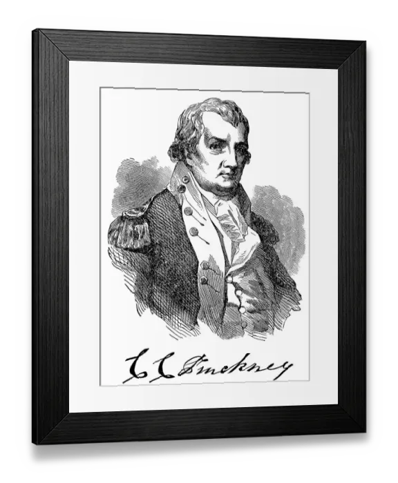Framed Print : Historical drawing from the U.S Framed Print : Historical drawing from the U.S