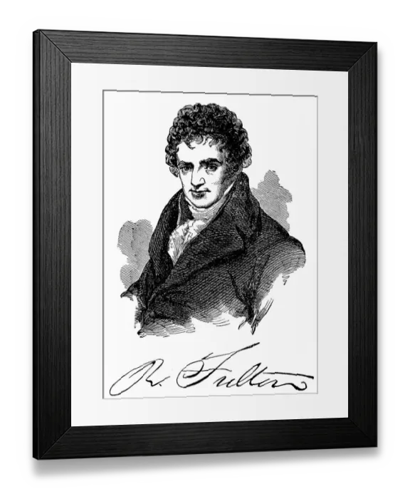 Framed Print : Historical drawing from the U.S
