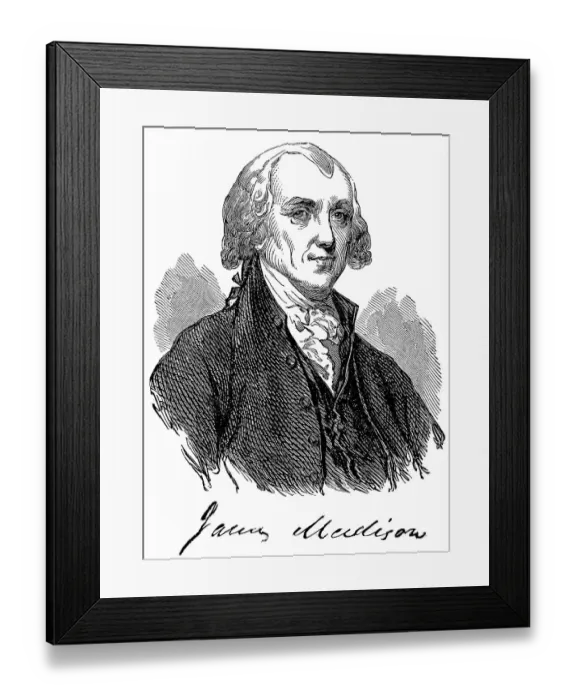 Framed Print : Historical drawing from the U.S Framed Print : Historical drawing from the U.S