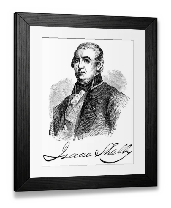 Framed Print : Historical drawing from the U.S