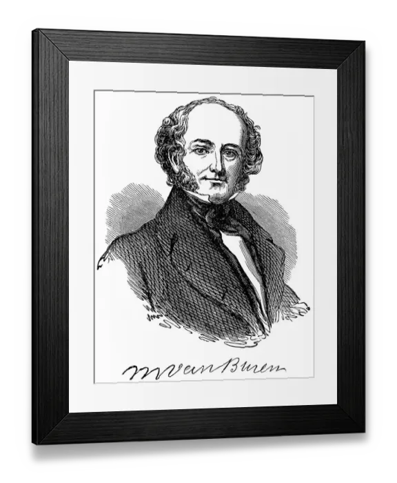 Framed Print : Historical drawing from the U.S