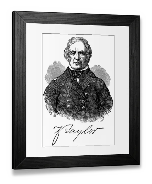 Framed Print : Historical drawing from the U.S