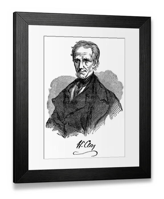 Framed Print : Historical drawing from the U.S