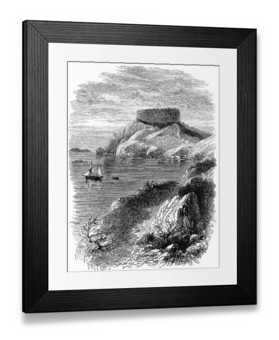Framed Print : Historical drawing, US-American history Framed Print : Historical drawing, US-American history