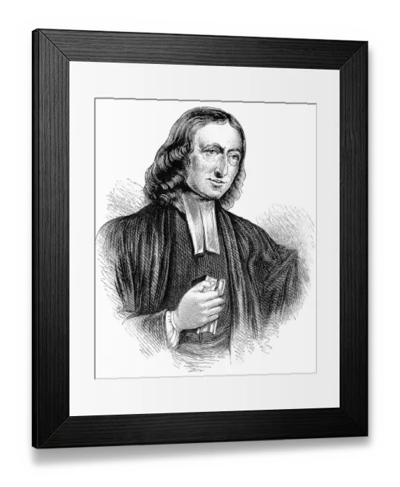 Framed Print : Historical drawing, US-American history