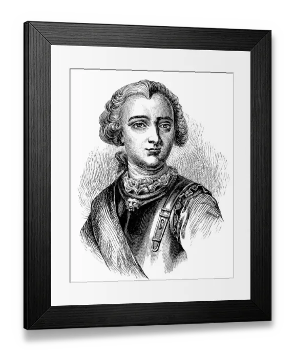 Framed Print : Portrait of Louis Joseph de Montcalm-Gozon