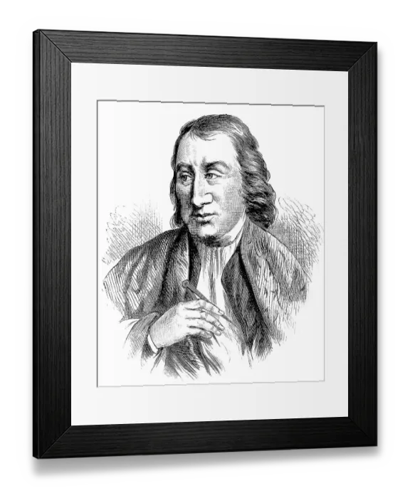 Framed Print : Historical drawing, US-American history Framed Print : Historical drawing, US-American history