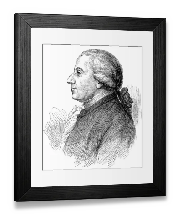 Framed Print : Historical drawing, US-American history Framed Print : Historical drawing, US-American history