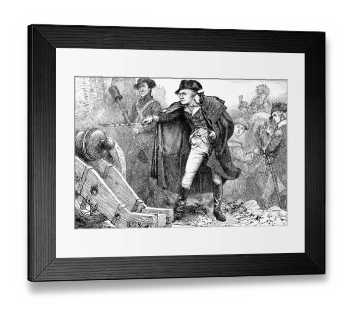 Framed Print : Historical drawing, US-American history Framed Print : Historical drawing, US-American history