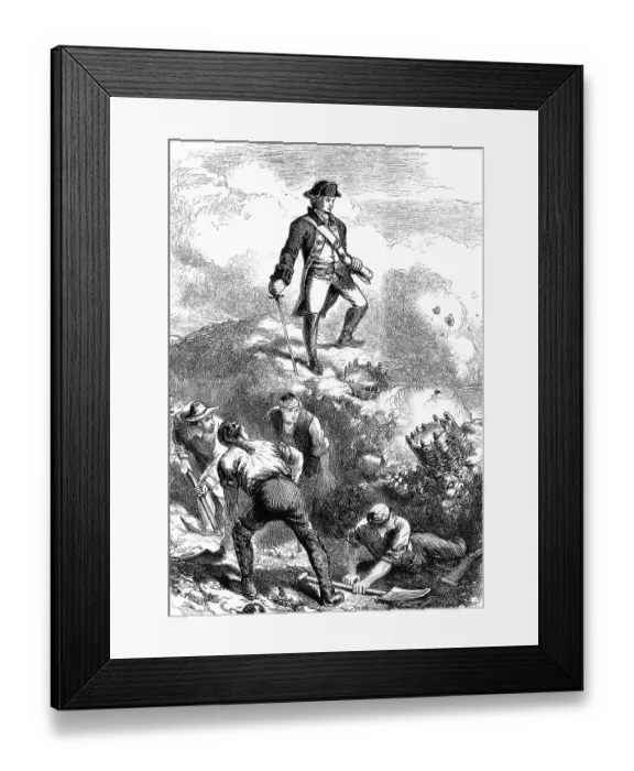 Framed Print : Historical scene, US-American history