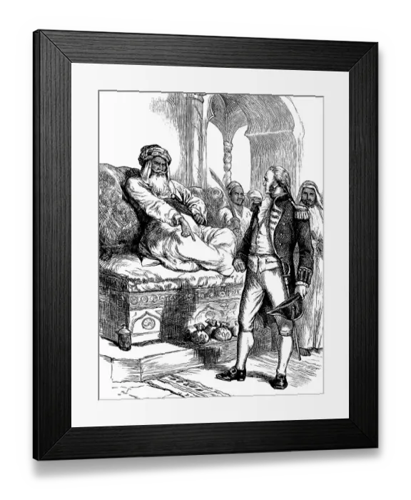 Framed Print : Historical scene, US-American history Framed Print : Historical scene, US-American history