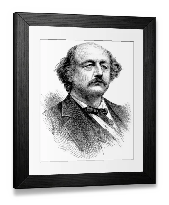 Framed Print : Historical drawing, US-American history Framed Print : Historical drawing, US-American history