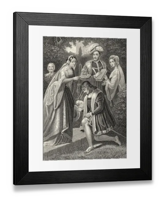 Framed Print : Historic steel engraving by Johann Baptist Wilhelm Adolf Sonderland