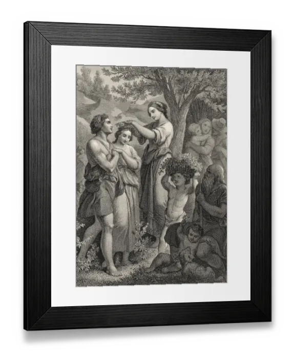 Framed Print : Historic steel engraving by Ferdinand Rothbart Framed Print : Historic steel engraving by Ferdinand Rothbart