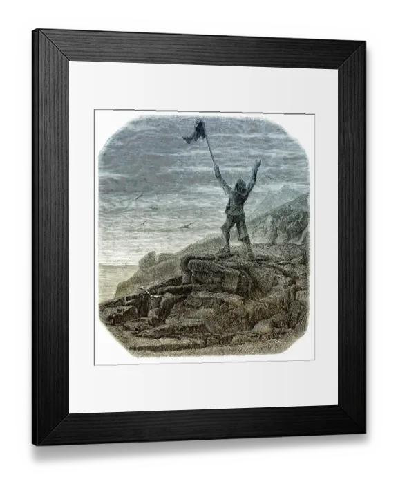 Framed Print : Historic drawing, 19th century Framed Print : Historic drawing, 19th century