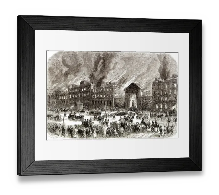 Framed Print : Historic drawing, 19th century