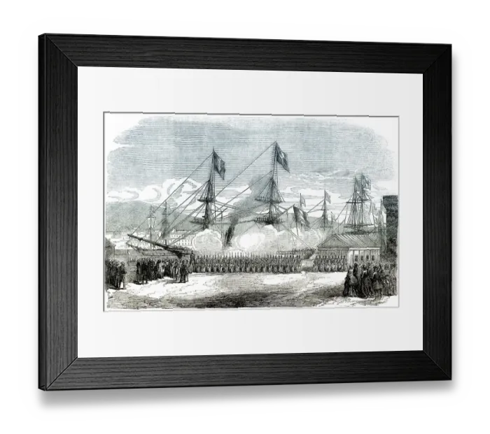 Framed Print : Historic drawing, 19th century Framed Print : Historic drawing, 19th century