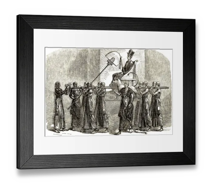 Framed Print : Historic drawing, 19th century Framed Print : Historic drawing, 19th century