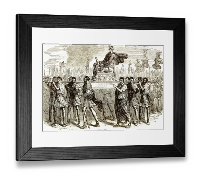 Framed Print : Historic drawing, 19th century Framed Print : Historic drawing, 19th century