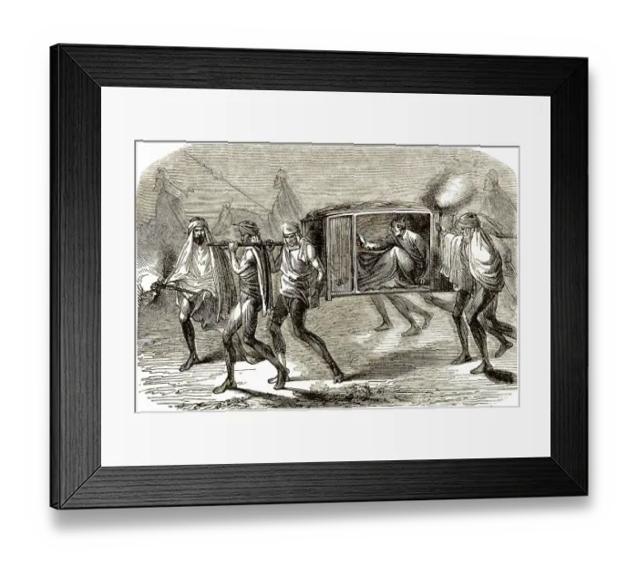 Framed Print : Historic drawing, 19th century Framed Print : Historic drawing, 19th century