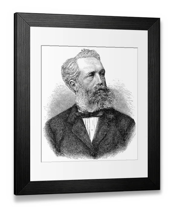 Framed Print : Historical drawing from the 19th century Framed Print : Historical drawing from the 19th century
