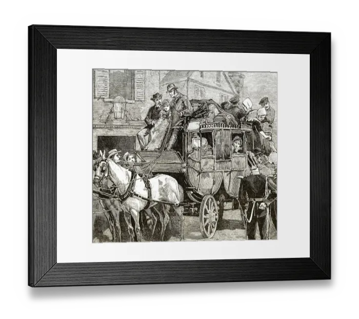 Framed Print : Historical drawing from England Framed Print : Historical drawing from England
