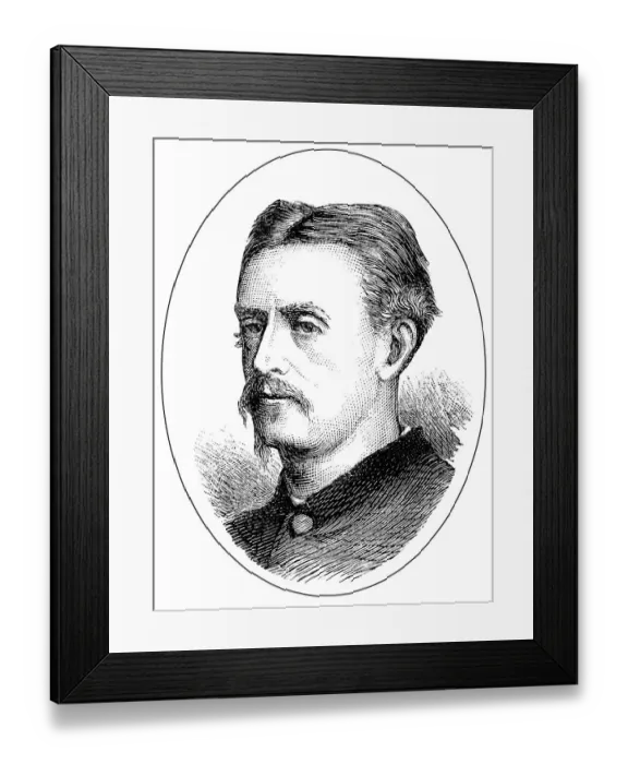 Framed Print : Historical drawing from the 19th century Framed Print : Historical drawing from the 19th century