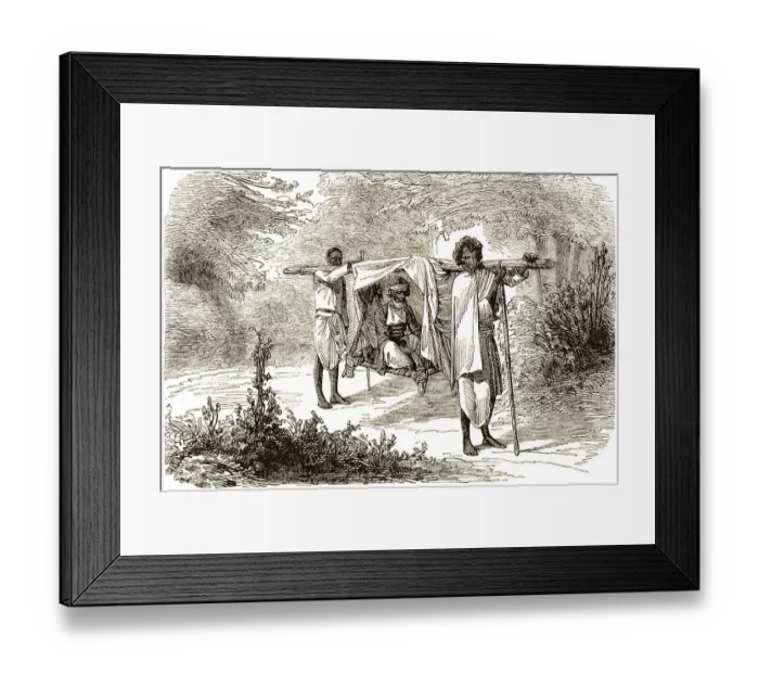 Framed Print : Historic drawing, 19th century Framed Print : Historic drawing, 19th century