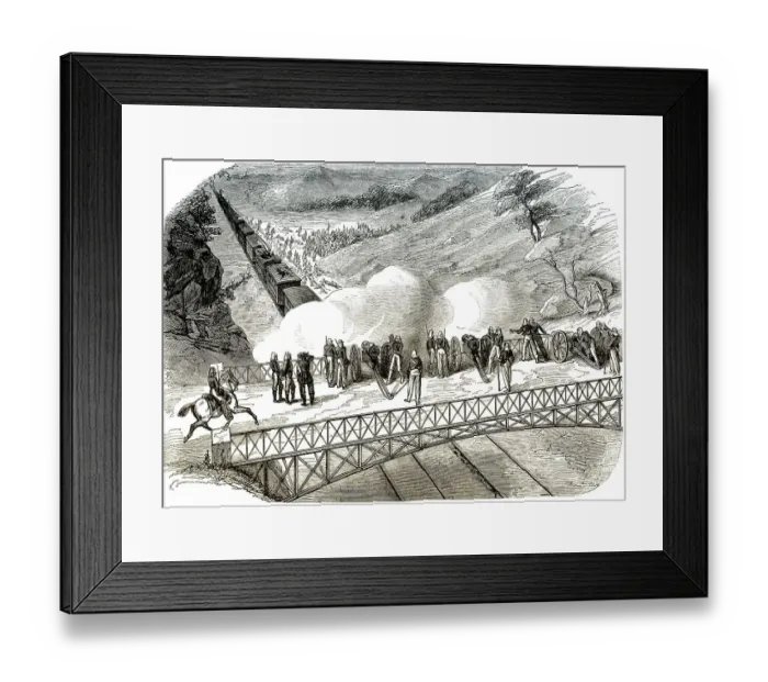 Framed Print : Historic drawing, 19th century