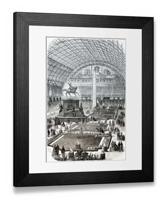 Framed Print : Historic drawing, 19th century
