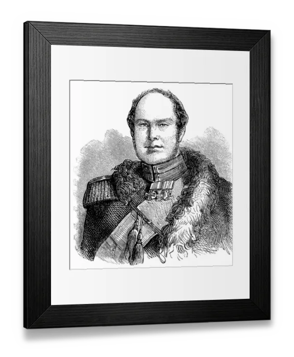 Framed Print : Historic drawing, 19th century