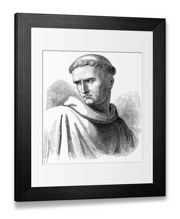 Framed Print : Historical drawing from the 19th Century