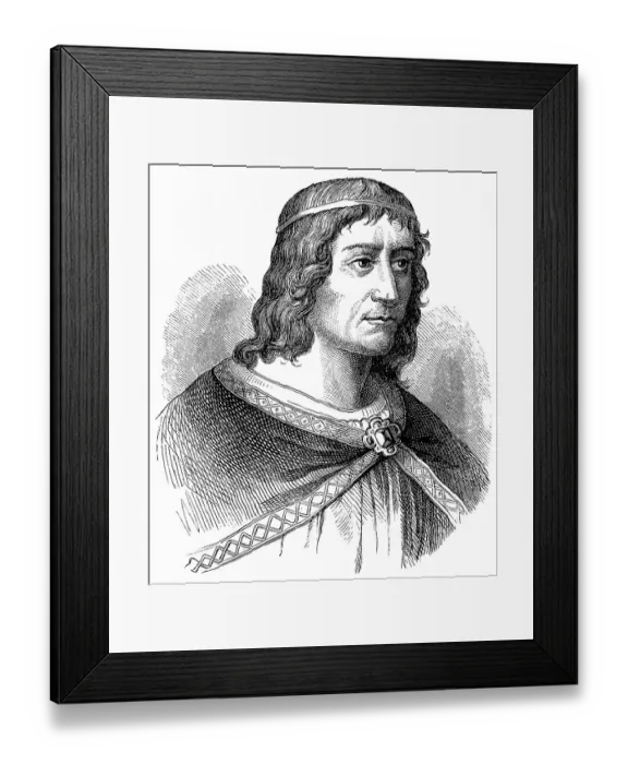 Framed Print : Historical drawing from the 19th Century