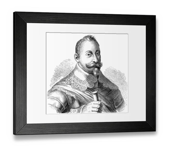 Framed Print : Historical drawing from the 19th Century