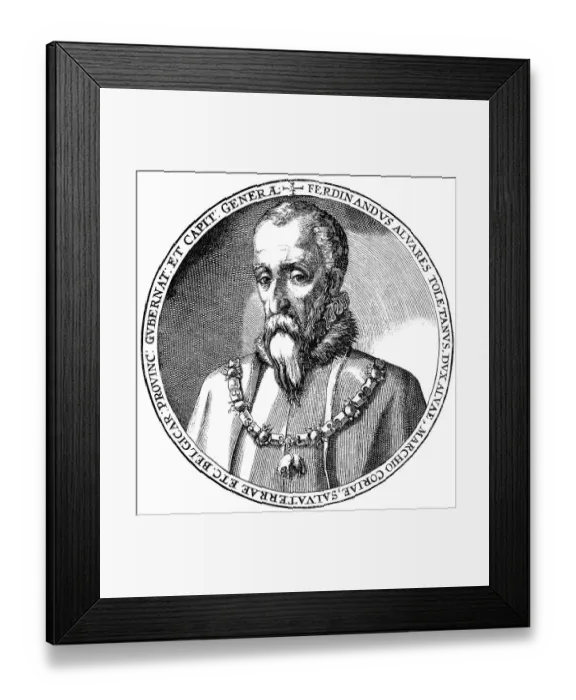 Framed Print : Historical drawing, portrait of Don Fernando Alvarez de Toledo y Pimentel Framed Print : Historical drawing, portrait of Don Fernando Alvarez de Toledo y Pimentel