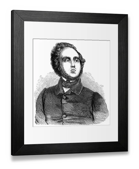 Framed Print : Historical drawing from the 19th century Framed Print : Historical drawing from the 19th century