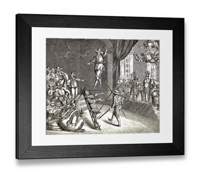 Framed Print : Historic drawing, Dutch caricature on the shakily policy in England after the English Civil War Framed Print : Historic drawing, Dutch caricature on the shakily policy in England after the English Civil War