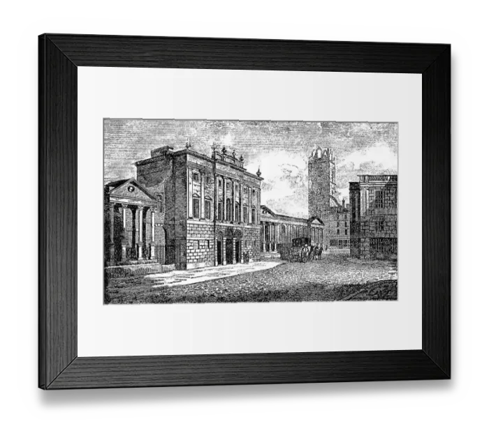Framed Print : Historic drawing, Bank of England Framed Print : Historic drawing, Bank of England