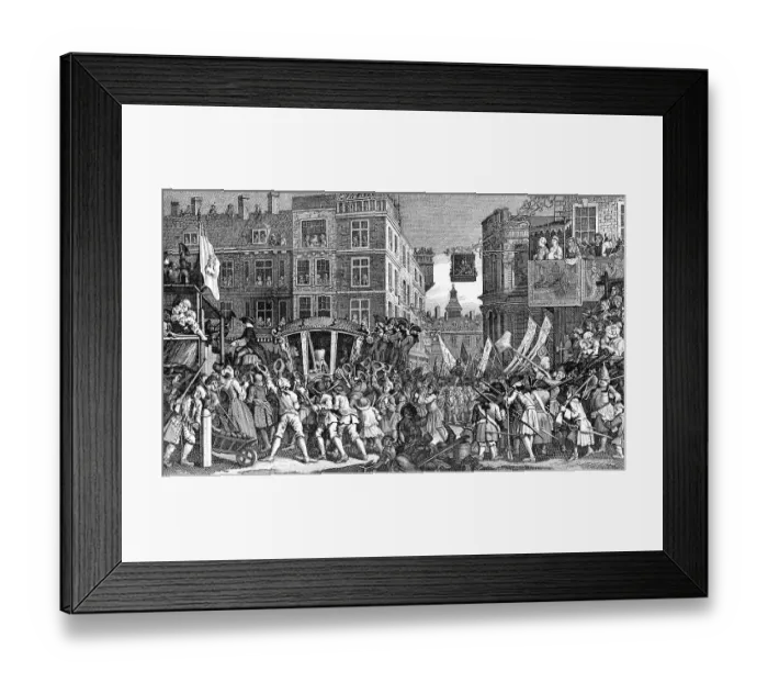 Framed Print : Parade, Lord Mayor's Show, 1750