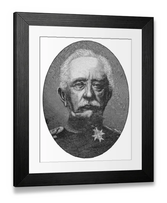 Framed Print : Historical drawing, portrait of Karl Friedrich von Steinmetz Framed Print : Historical drawing, portrait of Karl Friedrich von Steinmetz