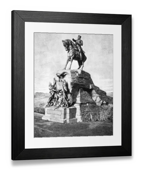 Framed Print : The Emperor Frederick monument near the battlefield at Woerth